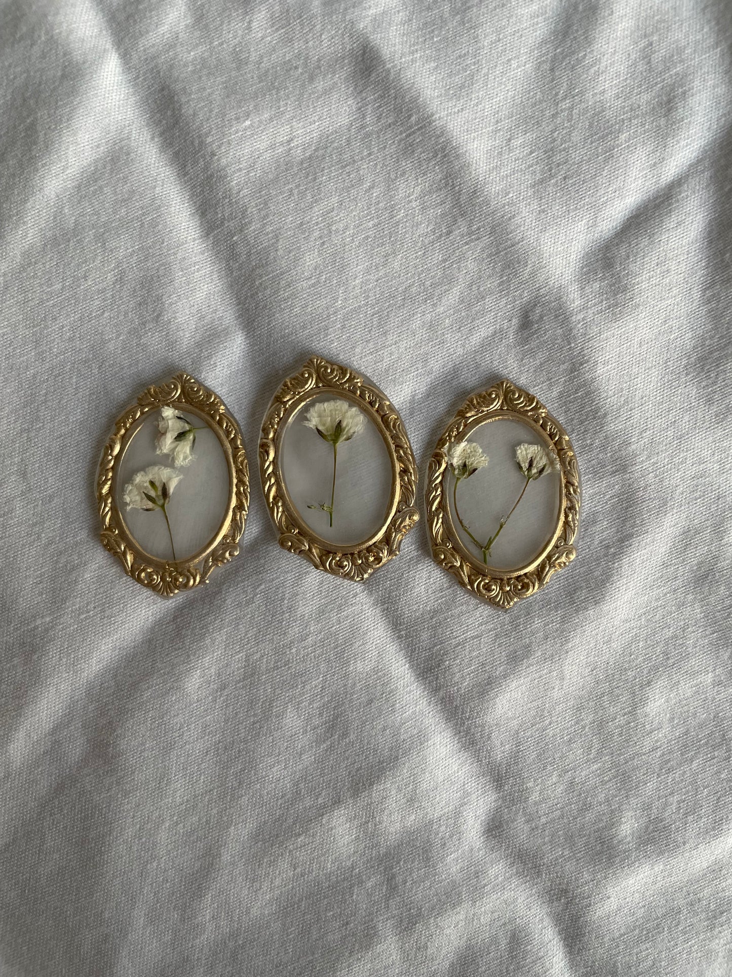 Wax Seals Set of 9 Ornate Oval Framed Flowers