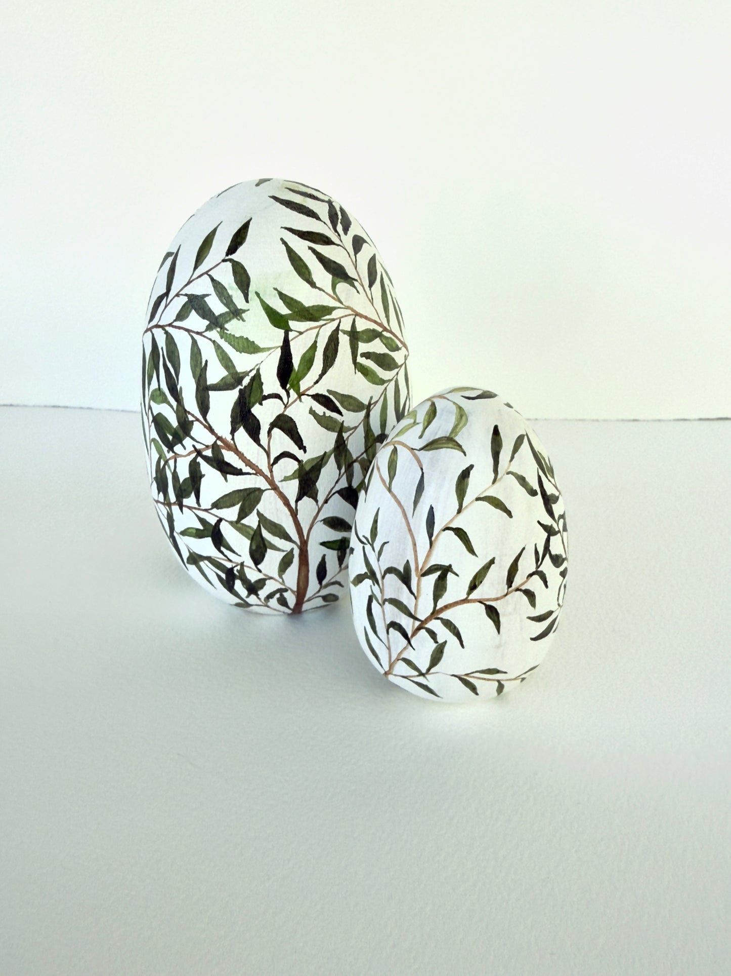 Awakening Spring Hand-Painted Wood Egg (Large)